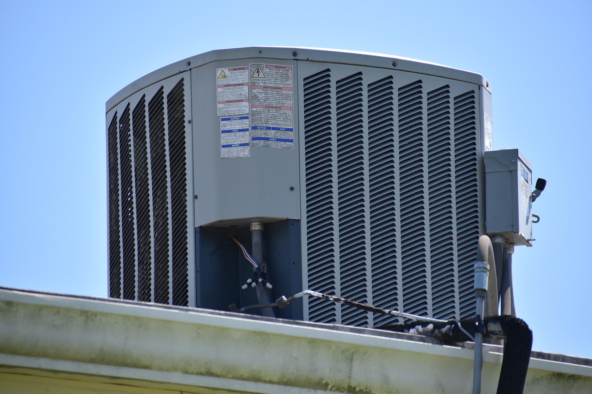 HVAC system on the roof